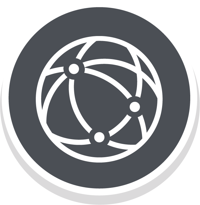 network connectivity icon gray circle
