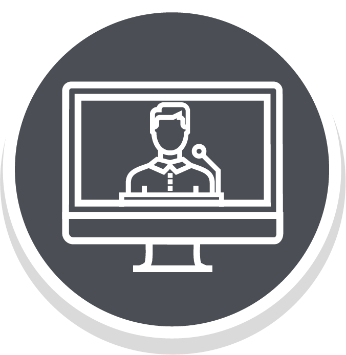 speaker online icon gray circle